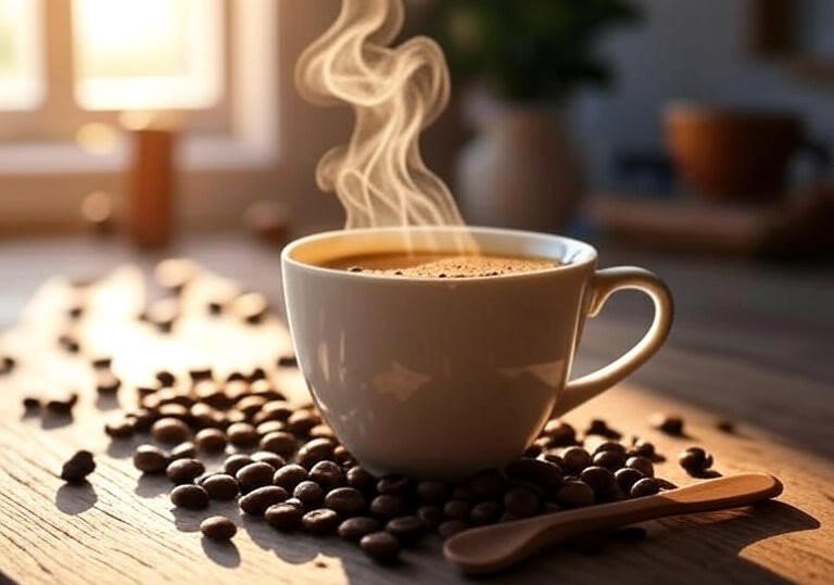 Um café quentinho para turbinar seu dia com energia!