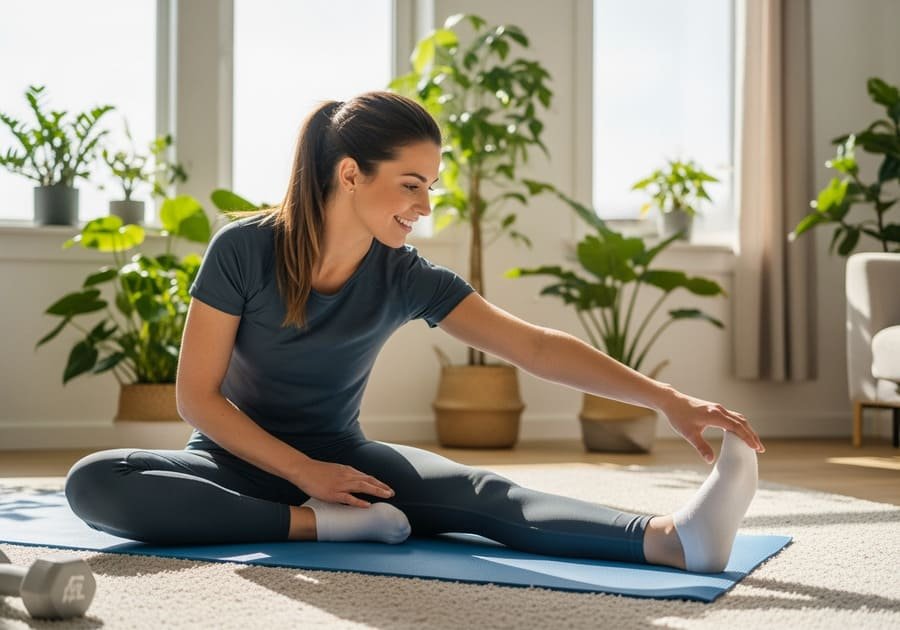 Treino rápido e eficaz em casa: Pilates com energia de Cross-Training pra transformar seu corpo.