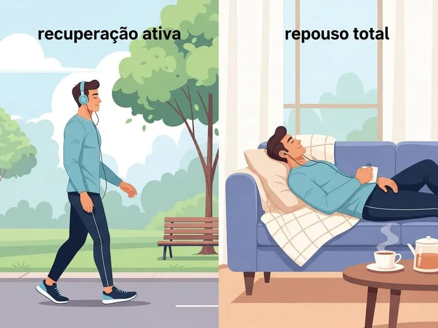 Recuperação ativa ou descanso total? Entenda como cada estratégia ajuda seu corpo e mente.