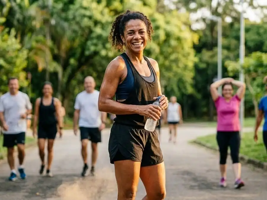 HIIT curto e intenso: o treino que continua trabalhando por você — mesmo quando você descansa.