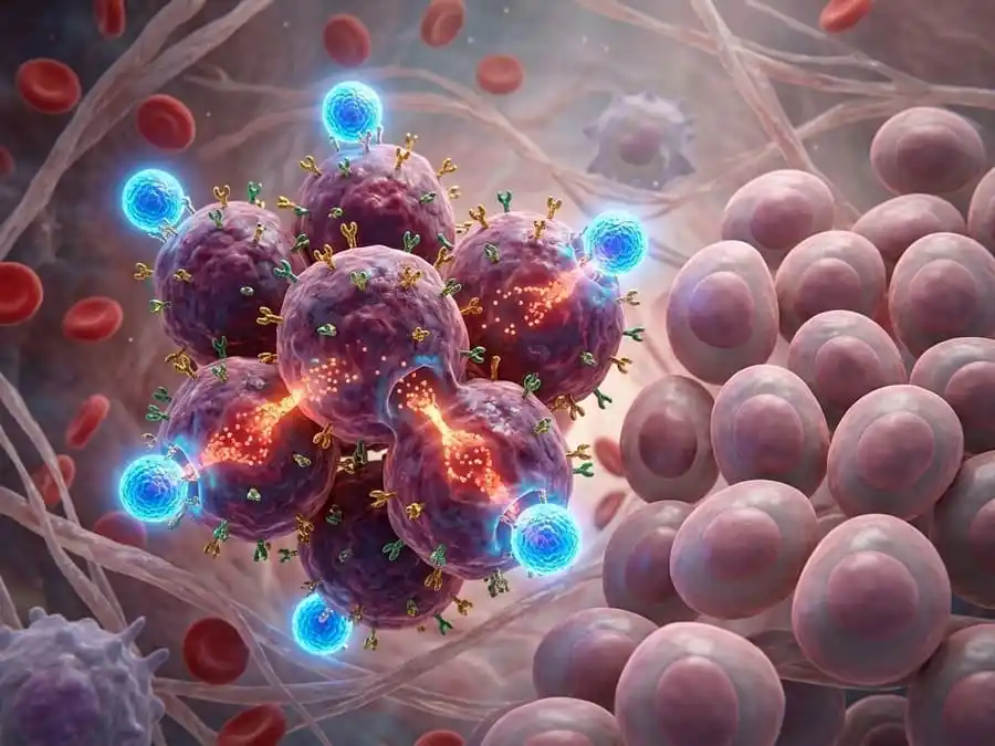 A terapia alvo permite concentrar o tratamento no tumor, reduzindo significativamente os efeitos colaterais.