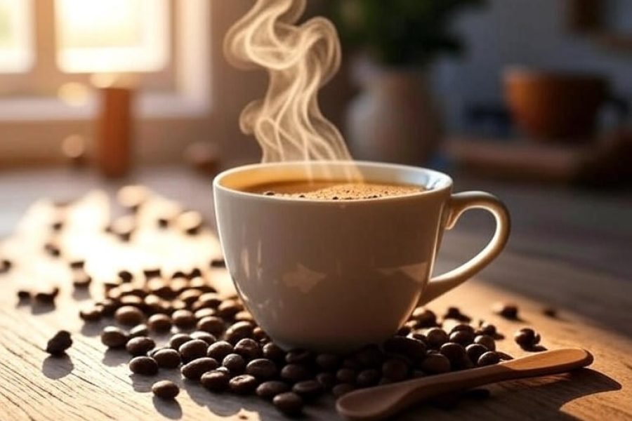 Um café quentinho para turbinar seu dia com energia!