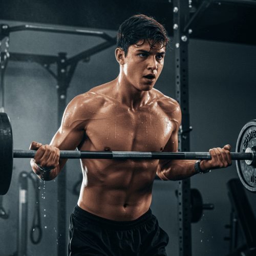 Foco total: a queimação muscular durante o agachamento é sinal de esforço e progresso.