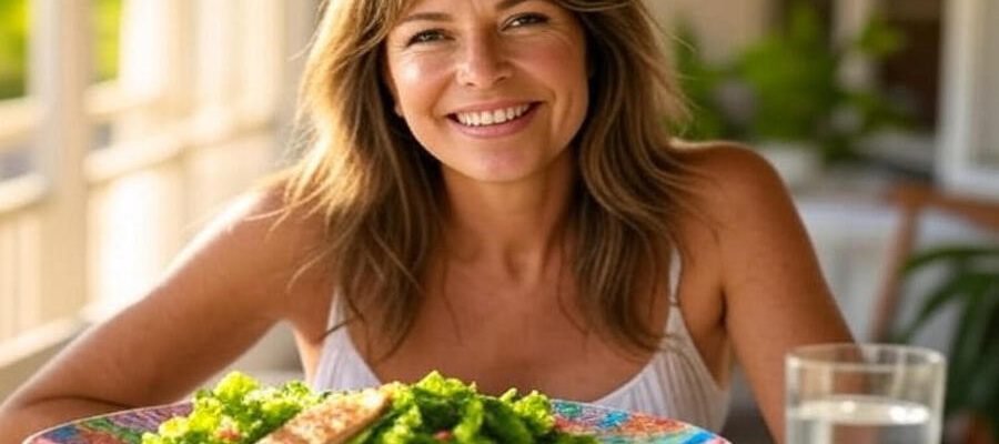 Comer bem é isso: um prato cheio de cor, sabor e um sorriso no rosto.
