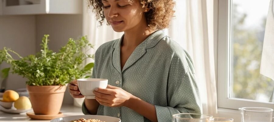 Comece o dia do seu jeito: com calma, comida de verdade e no seu tempo.