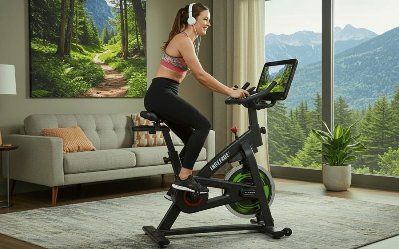 Pedalando por uma trilha virtual: treinos imersivos que te levam pra qualquer lugar!