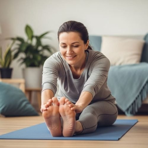 Comece com calma: alongar os quadris pode ser simples e prazeroso, como um papo entre amigas.