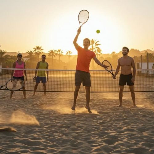 Energia, sol e diversão: essa é a vibe do beach tennis logo no primeiro contato!