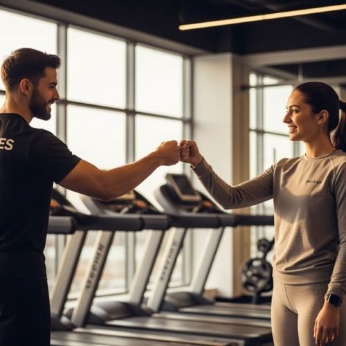 Início de uma jornada: apoio e motivação fazem toda a diferença com um bom personal trainer.
